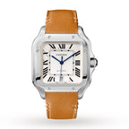 Santos de Cartier Großes Modell | 40 mm, Stahl, silbernes Zifferblatt