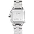 Santos de Cartier Großes Modell | 40 mm, Stahl, silbernes Zifferblatt