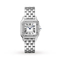 Panthère de Cartier Mittleres Modell | 27 mm, Stahl, silbernes Zifferblatt, Ref. W4PN0008