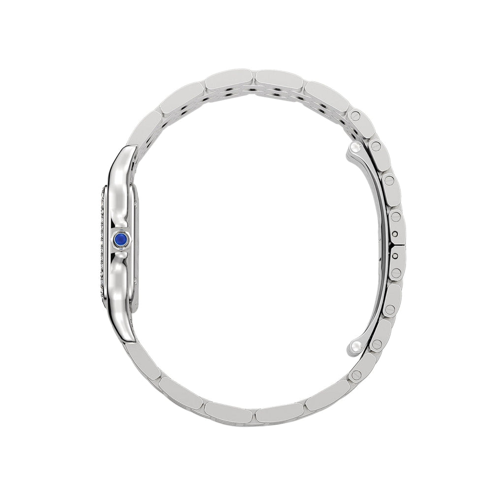 Panthère de Cartier Mittleres Modell | 27 mm, Stahl, silbernes Zifferblatt, Ref. W4PN0008
