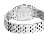 Panthère de Cartier Mittleres Modell | 27 mm, Stahl, silbernes Zifferblatt, Ref. W4PN0008