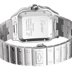 Santos de Cartier großes Modell | 40 mm, Bicolor Stahl & ADLC, Stahl, graues Zifferblatt