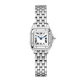 Panthère de Cartier Mini Modell | 20 mm, Stahl, silbernes Zifferblatt