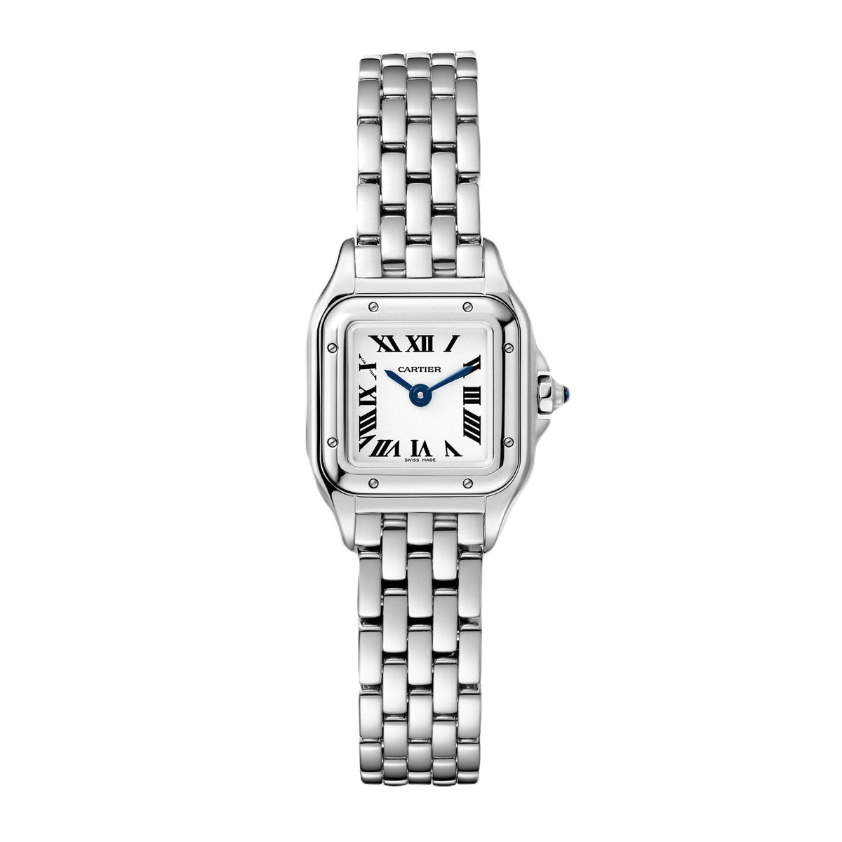 Panthère de Cartier Mini Modell | 20 mm, Stahl, silbernes Zifferblatt