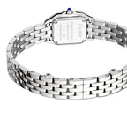 Panthère de Cartier Mini Modell | 20 mm, Stahl, silbernes Zifferblatt