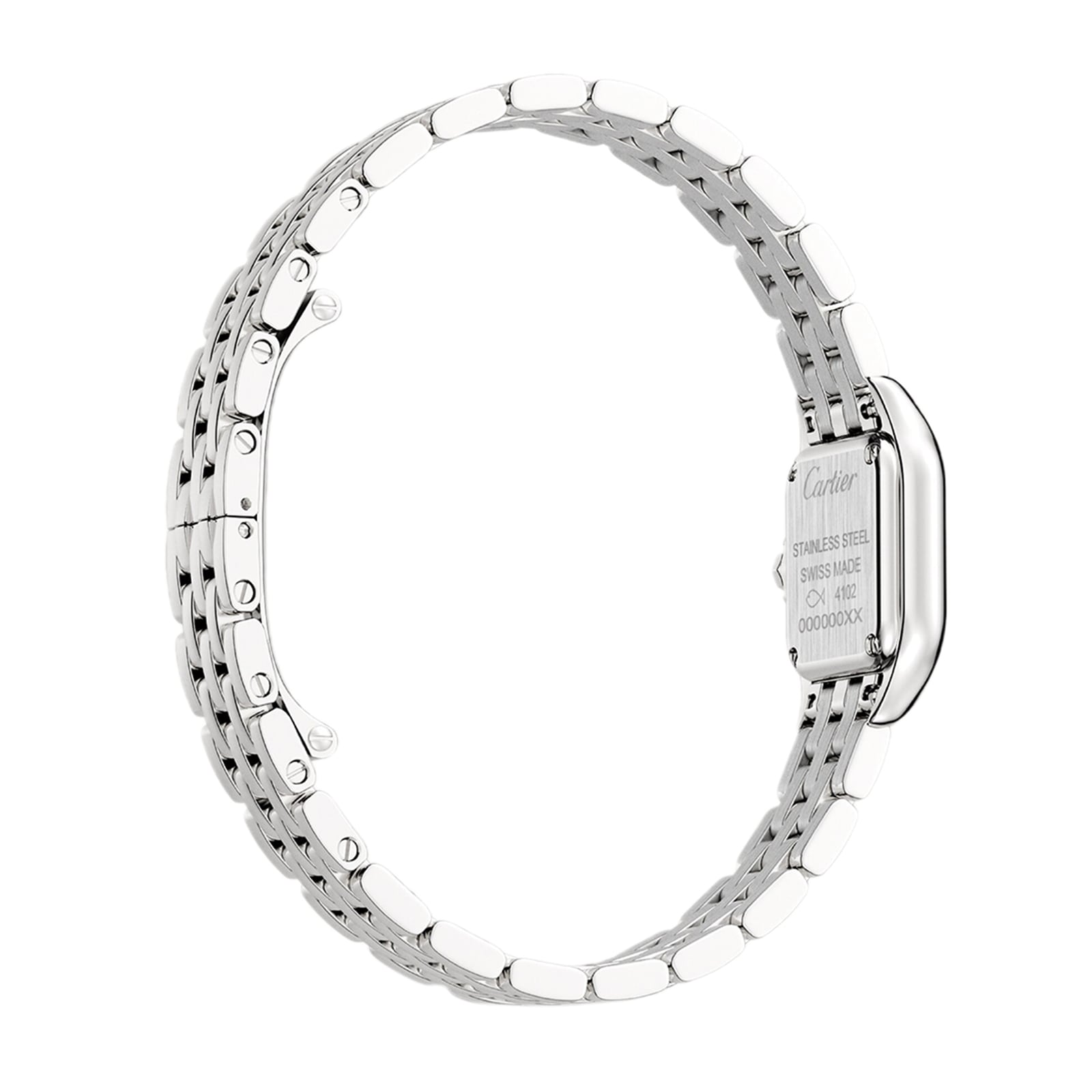 Panthère de Cartier Mini Modell | 20 mm, Stahl, silbernes Zifferblatt