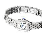 Panthère de Cartier Mini Modell | 20 mm, Stahl, silbernes Zifferblatt