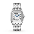 Panthère de Cartier Großes Modell | 31 mm, Stahl, weißes Zifferblatt