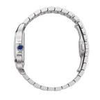 Santos de Cartier Mittelgroßes Modell | 35 mm, Stahl, braunes Zifferblatt