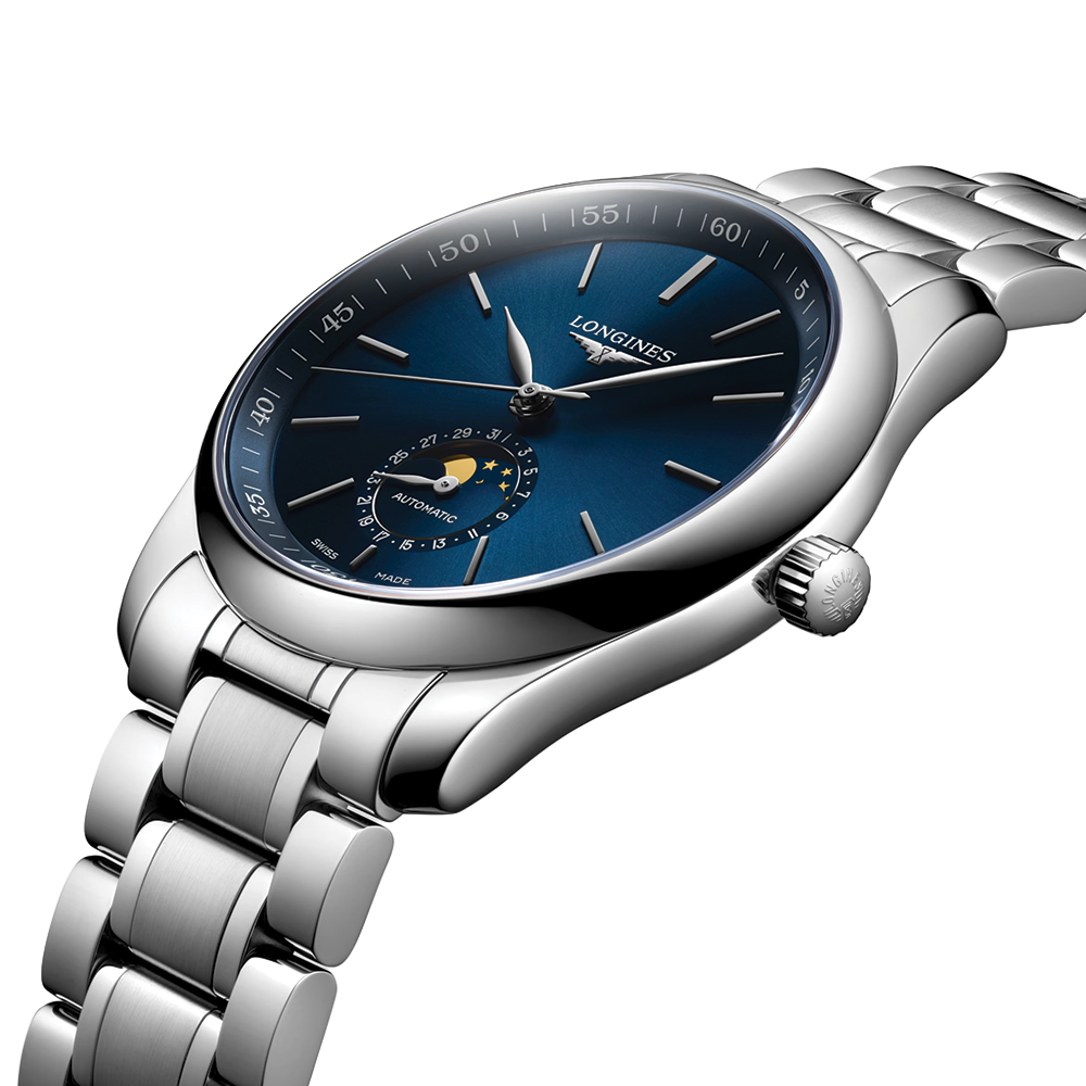 Longines Master Collection 40mm – Blau am Armband