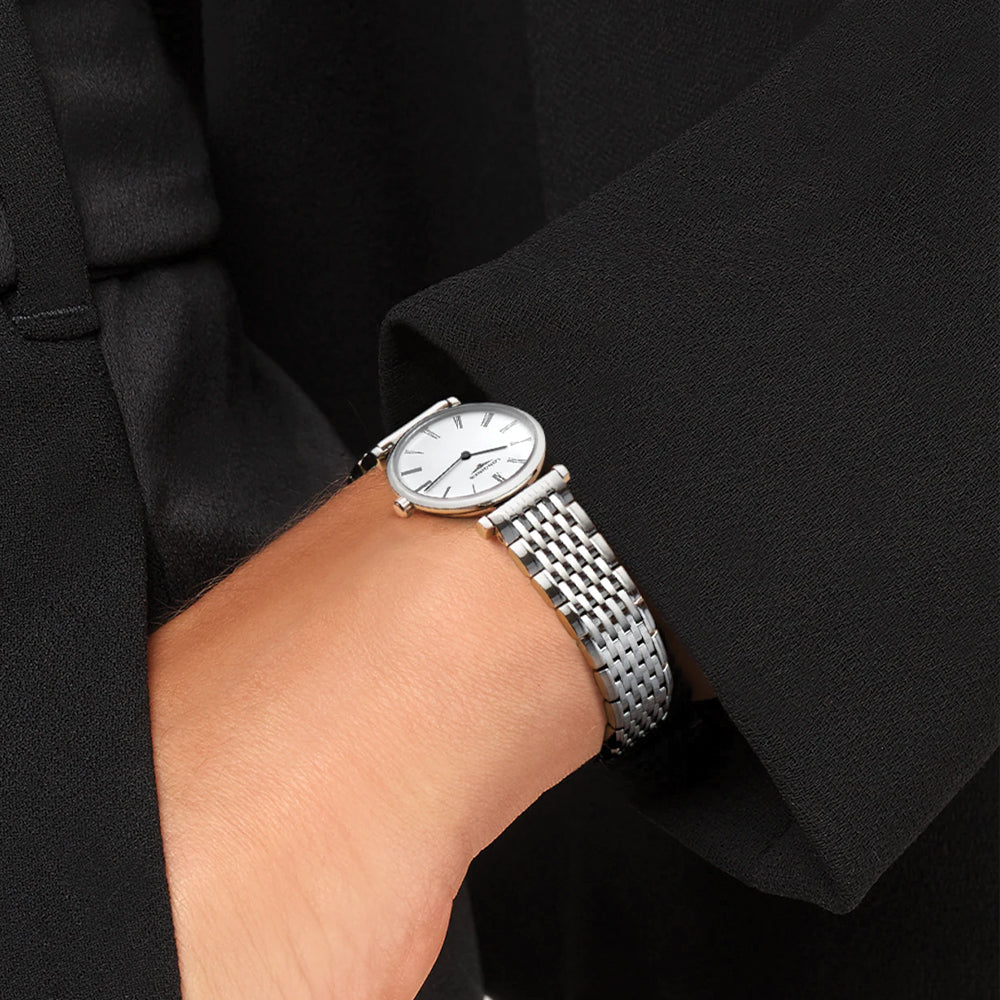 Longines La Grande Classique de Longines 24mm – Weiß am Armband