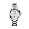 Longines Conquest 34mm – Weiß, Perlmutt mit Diamanten am Armband