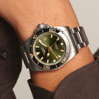 Longines HydroConquest GMT 41mm – Grün am Armband