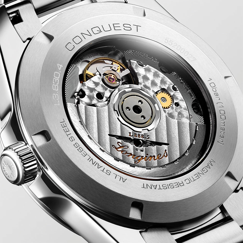 Longines Conquest 41mm - Sonnenschliff Braun am Armband