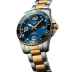 Longines HydroConquest Bicolor 41mm - Blau am Armband