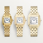 Panthère de Cartier Mini-Modell | 19 mm, 18 Karat Gelbgold, silbernes Zifferblatt, Ref. WGPN0048