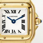 Panthère de Cartier Mini-Modell | 19 mm, 18 Karat Gelbgold, silbernes Zifferblatt, Ref. WGPN0048