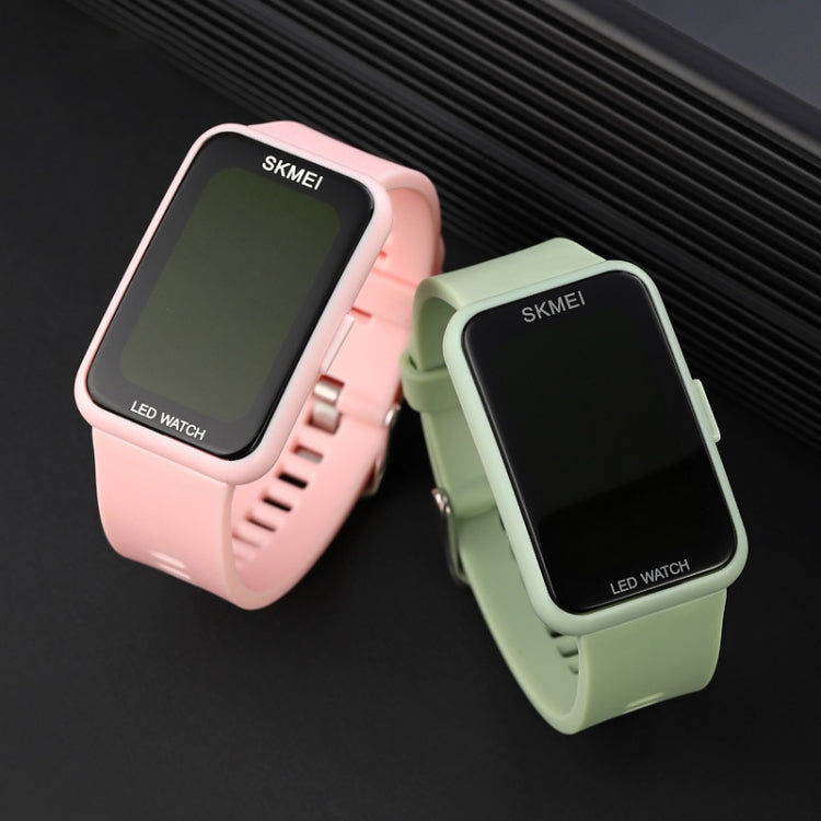 Skmei-1873-PU-Armband-Wasserdichte-LED-Elektronische-Uhr-Schwarz