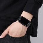 Skmei-1873-PU-Armband-Wasserdichte-LED-Elektronische-Uhr-Schwarz