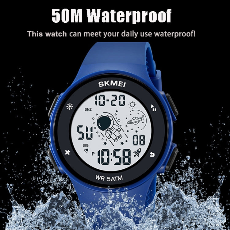 Skmei-2068-multifunktionale-Herren-50m-wasserdichte-nachtleuchtende-digitale-Sport-Armbanduhr-Schwarz-Weiß