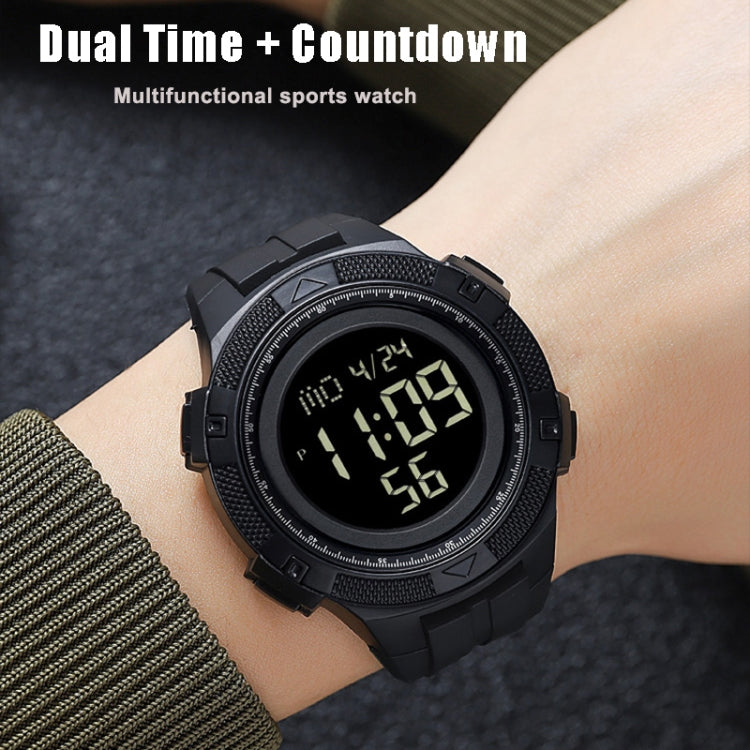 Skmei-2078-multifunktionale-Herren-50m-wasserdichte-Sport-Fashion-Digital-Armbanduhr-Schwarz