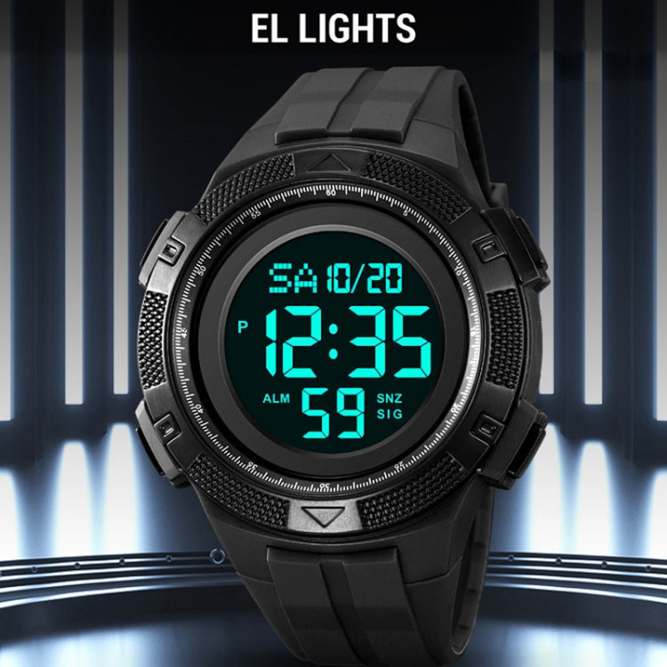 Skmei-2078-multifunktionale-Herren-50m-wasserdichte-Sport-Fashion-Digital-Armbanduhr-Schwarz