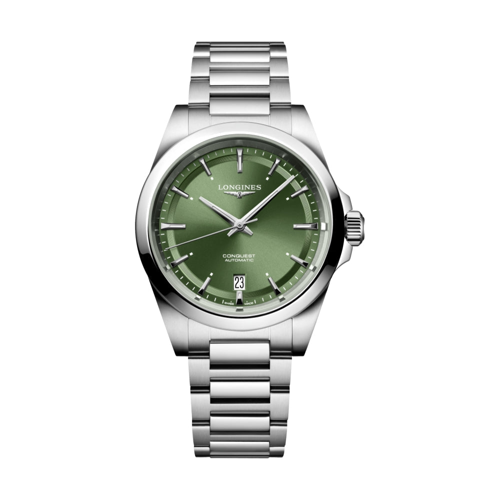 Longines Conquest 38mm - Grün am Armband