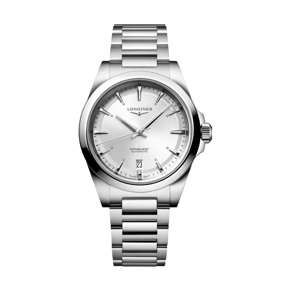 Longines Conquest 38mm – Silber am Armband