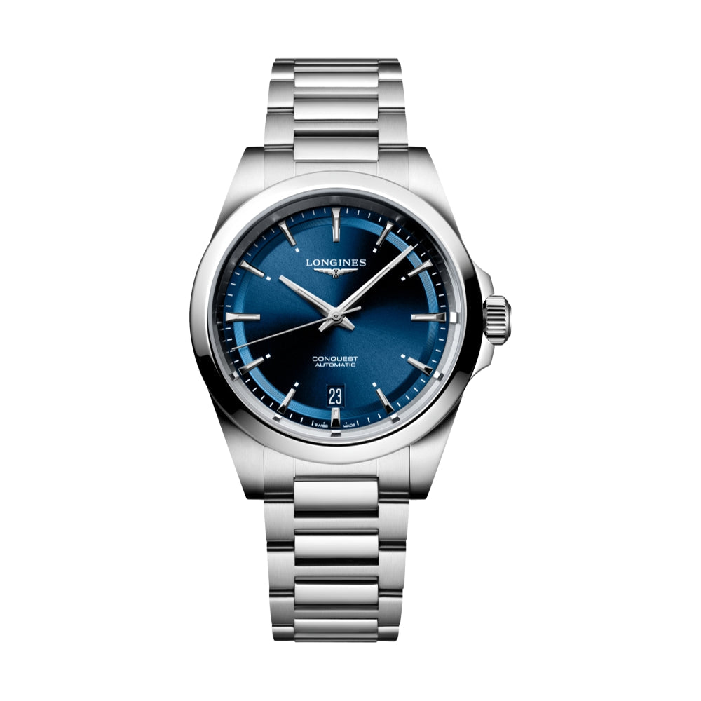 Longines Conquest 38mm – Blau am Armband