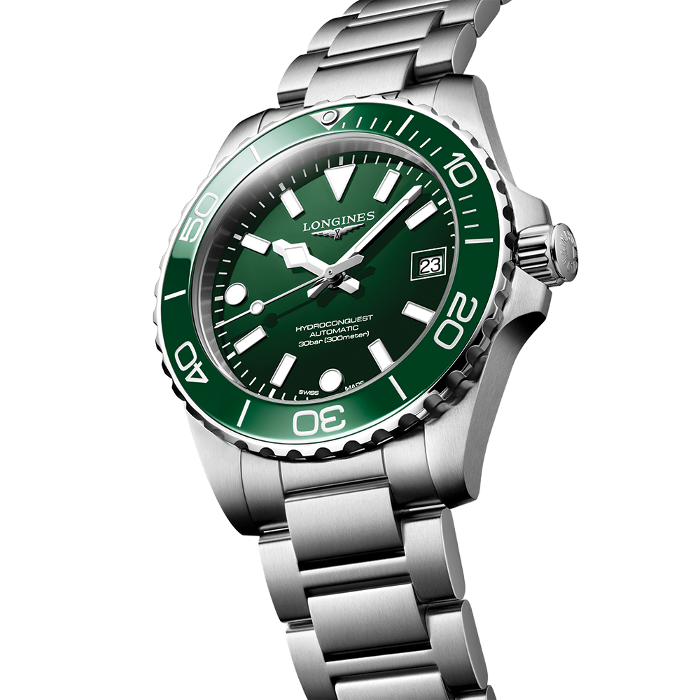 Longines HydroConquest 39mm – Grün am Armband