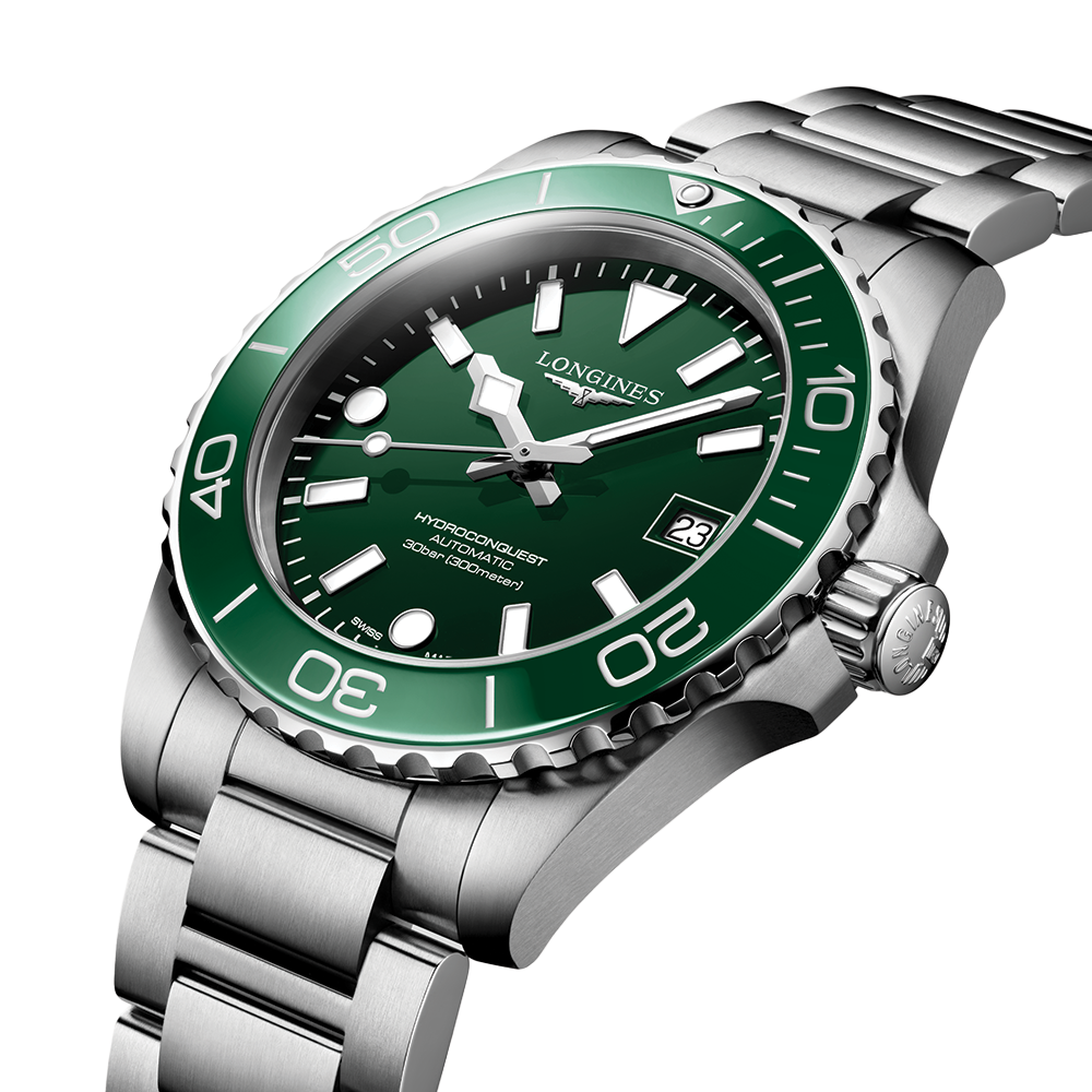 Longines HydroConquest 39mm – Grün am Armband