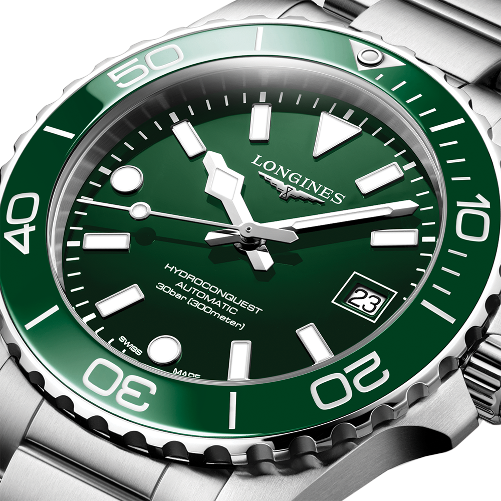 Longines HydroConquest 39mm – Grün am Armband