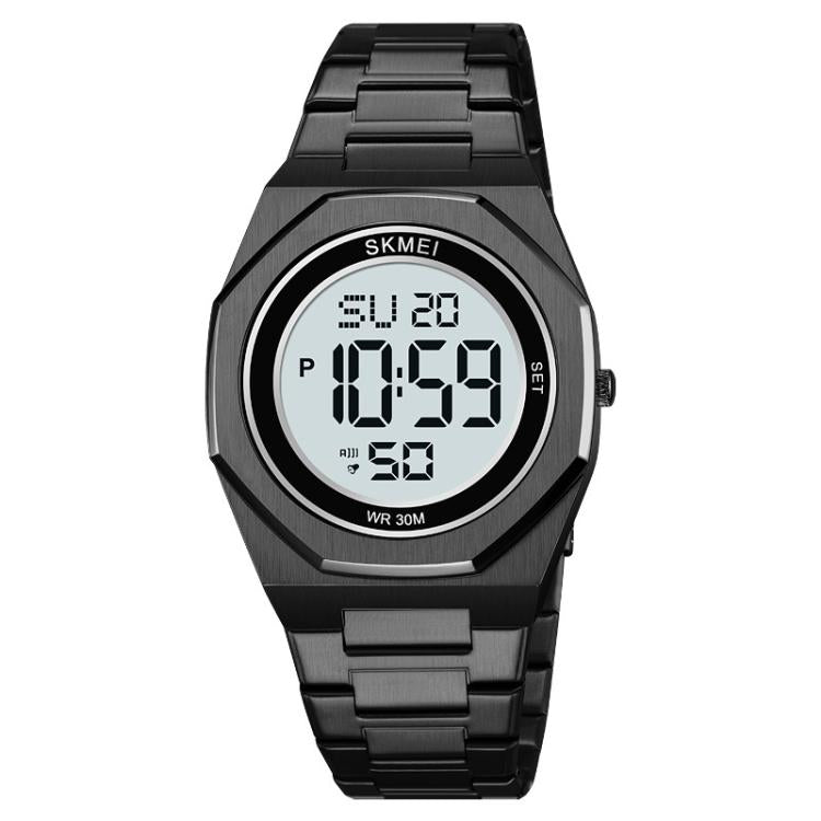 Skmei-2479-Herren-Business-Casual-Multifunktions-Chronograph-Elektronische-Uhr-Schwarz