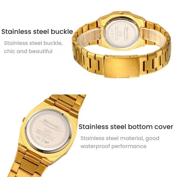 Skmei-2479-Herren-Business-Casual-Multifunktions-Chronograph-Elektronische-Uhr-Schwarz