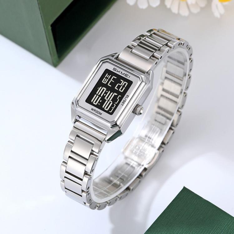 skmei-2493-kleine-damen-elektronische-uhr-quadratisches-stahlarmband-uhrstil-silbergehäuse-schwarz