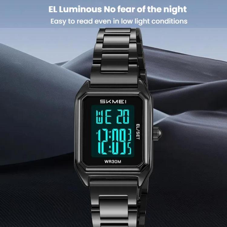 skmei-2493-kleine-damen-elektronische-uhr-quadratisches-stahlarmband-uhrstil-silbergehäuse-schwarz