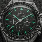 Speedmaster Moonwatch Professional Hesalit 42 mm – Schwarz am Armband