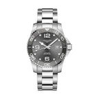 Longines HydroConquest 41mm - Sonnenschliff Grau am Armband