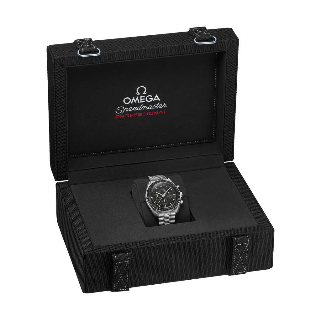 Speedmaster Moonwatch Professional Hesalit 42 mm – Schwarz am Armband