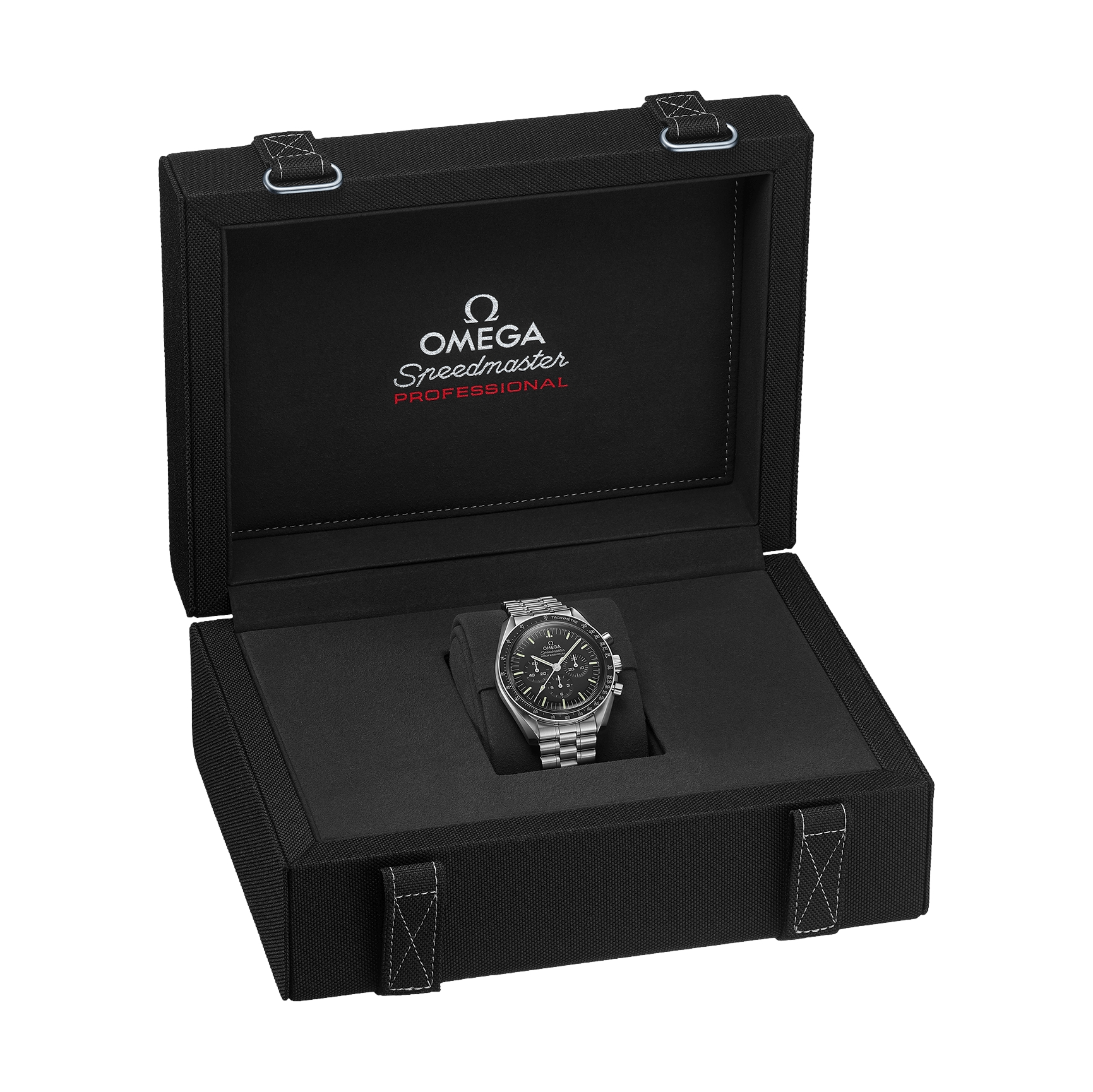 Speedmaster Moonwatch Professional Hesalit 42 mm – Schwarz am Armband