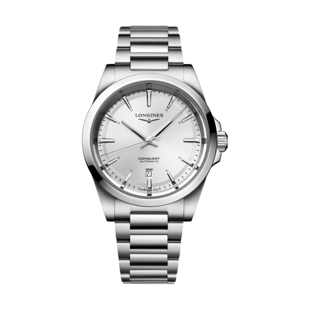 Longines Conquest 41mm – Sunray Silber am Armband