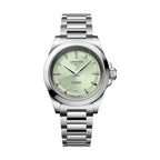 Longines Conquest 34 mm - Sonnenschliff Grün am Armband