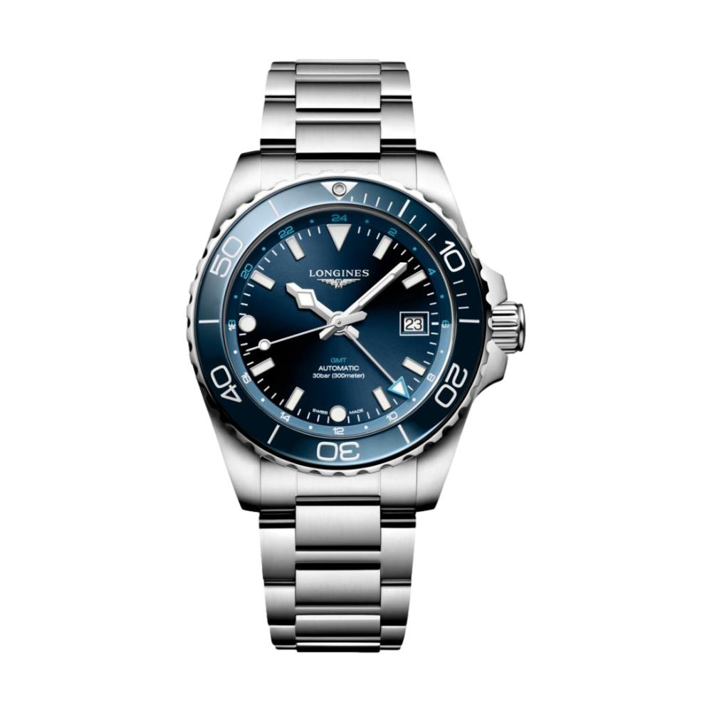 longines HydroConquest GMT 41mm - Blau am Armband